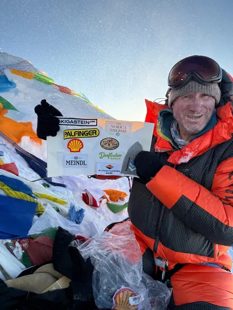 Am Dach der Welt: Walter Pichler am Mount Everest, im Mai 2025 | Foto: Walter Pichler