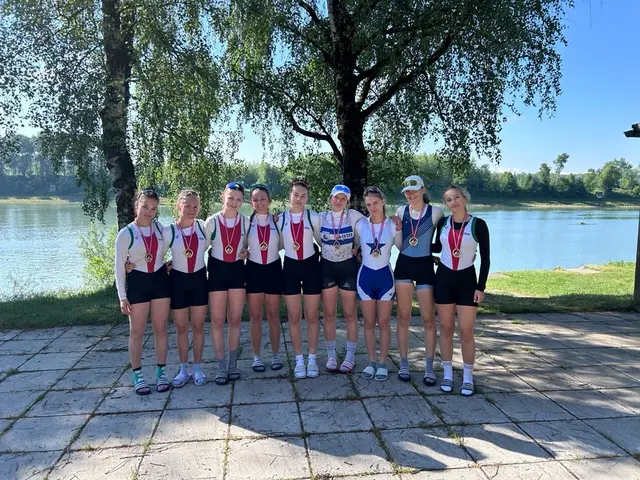 Helena Gruber, Siri Falkensammer, Pauline Lanzl, Mia Neuwirther, Vanessa Dudka und Marie Zauner bei der Eurow in Linz-Ottensheim. | Foto: RC Wels