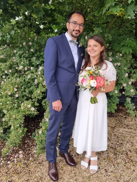 Eva Fallheier und Christoph Semmelmeyer haben geheiratet. | Foto: Semmelmeyer-Fallheier