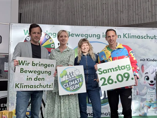 Auch Caritas Wien-Direktor Klaus Schwertner (l.) war vor Ort, immerhin wandern die Startgelder an ein Caritas-Projekt im Südsudan.   | Foto: beigestellt