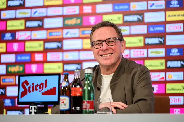 Erfolgstrainer Ralf Rangnick hat Grund zur Freude.  | Foto: APA-Images/APA/Max Slovencik