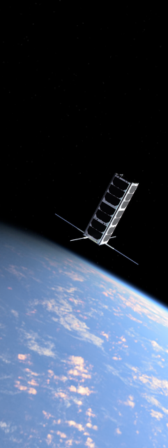 Zu sehen ist eine Visualisierung des Oasis Alpha im Orbit. | Foto: Visualisierung Tumbleweed