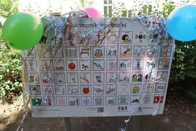 Piktogramme erleichtern Kindern das Kommunizieren.  | Foto: Patricia Hillinger/MeinBezirk