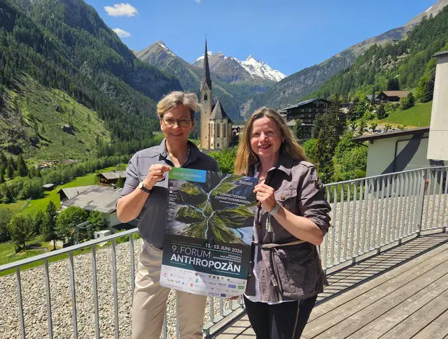 Barbara Pucker (Nationalpark Hohe Tauern) und Sabine Seidler (ProMÖLLTAL) laden zum neunten Forum Anthropozän. | Foto: Forum Anthropozän