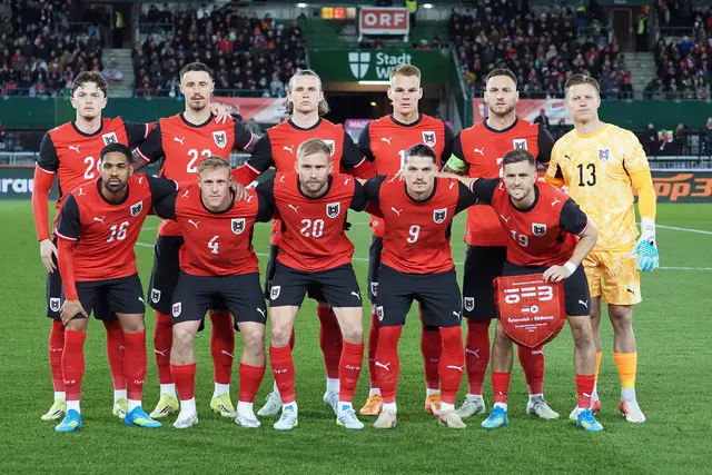 MeinBezirk stellt dir alle 23 WM-Spieler von Österreich mit Kurzporträts vor. Das war die Startelf vom Testspiel gegen Südkorea im März. | Foto: APA-Images / Guenter Artinger
