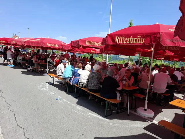 Maibaumfest 2026 in Vichtenstein: Rund 500 Besucherinnen und Besucher sorgten bei herrlichem Wetter und traumhafter Kulisse hoch über dem Donautal für beste Stimmung. | Foto: Gemeinde Vichtenstein
