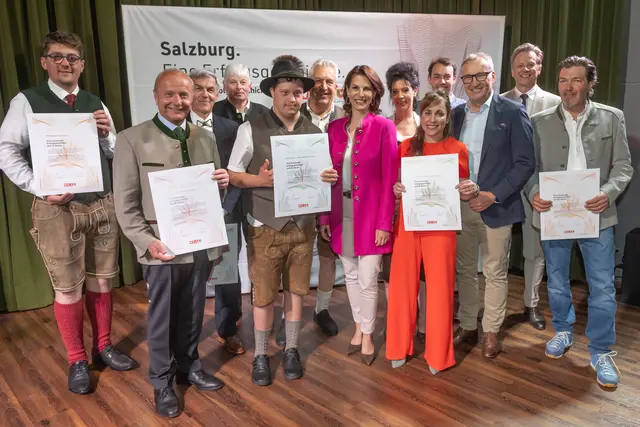 Geehrten der Betriebe aus Mauterndorf | Foto: © WKS/Stephan Dengg