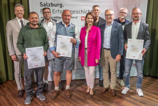 Geehrte Betriebe aus Unternberg | Foto: © WKS/Stephan Dengg