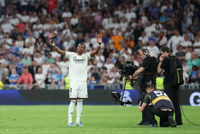 Beim letzten Real-Heimspiel verabschiedete sich Alaba von den Königlichen. | Foto: APA-Images / AFP / PIERRE-PHILIPPE MARCOU