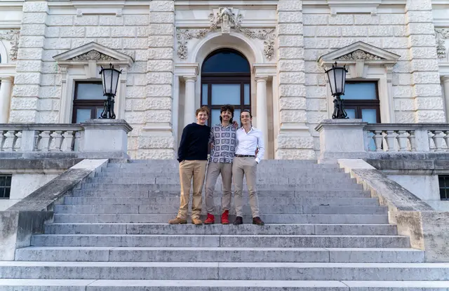 Das Gründerteam vom Tumbleweed: Leonhard “Lenny” Goliasch (COO), Julian Rothenbuchner (CEO) und Guillaume Brault (CTO).  | Foto: Tumbleweed
