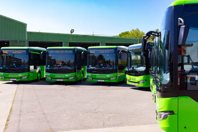 Steiermarkbahn fährt mit 23 brandneuen Bussen im Vulkanland
