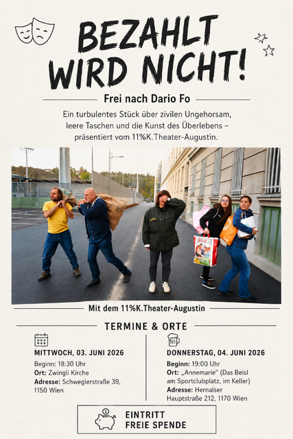 Die Theatergruppe gastiert in Rudolfsheim und Hernals.  | Foto: 11%K.Theater