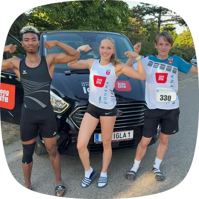V. l.:  Leopold Nguyen , Alina Glasner und Niklas Angerer. | Foto: Klaus Angerer