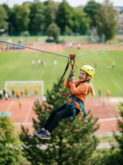 Flying Fox beim Familiengrillfest der Naturfreunde Vorchdorf. | Foto: Naturfreunde Vorchdorf