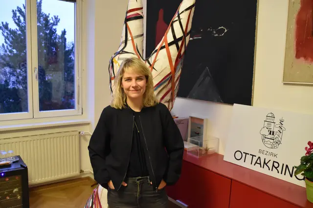 Bezirksvorsteherin Stefanie Lamp (SPÖ) spricht über das Bezirksbudget.  | Foto: Ipirotis/MeinBezirk