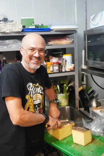 Michael Liska bereitete die Südtiroler Schmankerl zu.