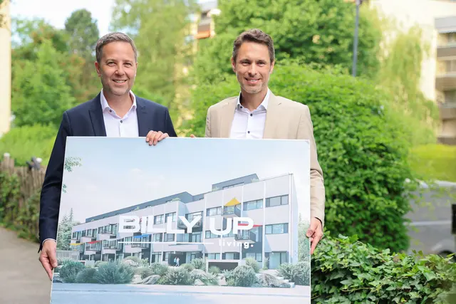 Die Geschäftsführer der Salzburg Wohnbau: Thomas Maierhofer und Georg Grundbichler | Foto: Salzburg Wohnbau