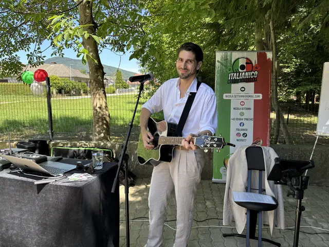 Nicola Settanni sorgte für italienisches Flair. | Foto: MeinBezirk/Helmut Riedl