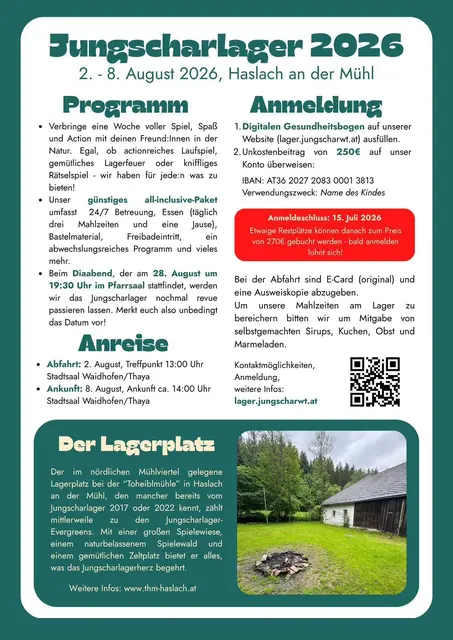 Infos &amp; Programm | Foto: Jungschar Waidhofen/Thaya