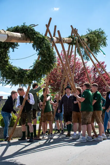 Der Bezirkssieg der Maibaum-Challenge 2026 ging in die Gemeinde Ragnitz. | Foto: Gemeinde Ragnitz