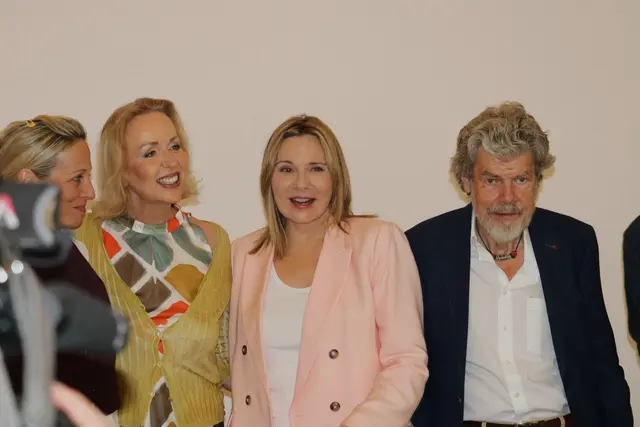 die ersten Stars beim Call Film Festival: Kim Cattrall und Reinhold Messner | Foto: Agnes Etzer