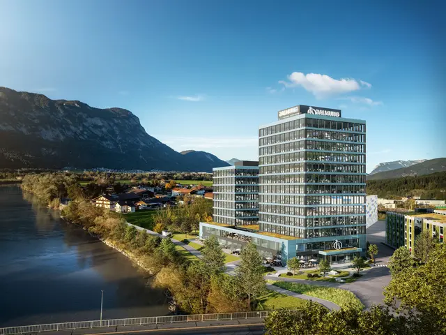 Visualisierung Bürokomplex: Der 55 Meter hohe Büroturm 1 als künftiges Herzstück des Areals. | Foto: Bildquelle: BlackHorizon Group