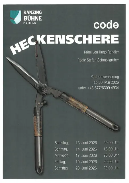 Die Kanzingbühne Flaurling und die Heckenschere