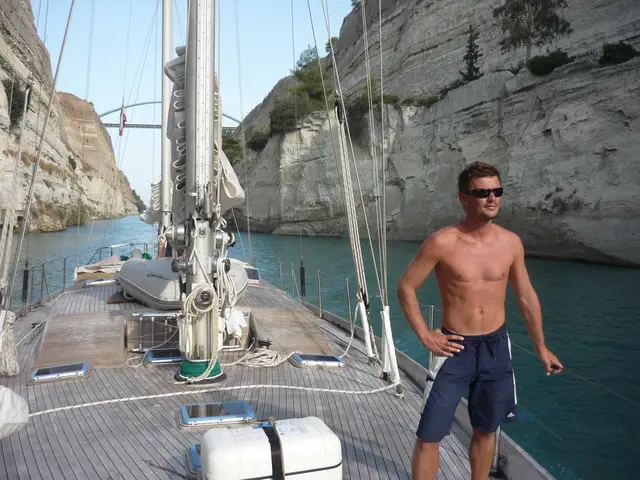 Andreas Wassner am Kanal von Korinth (Griechenland) | Foto: Andreas Wassner