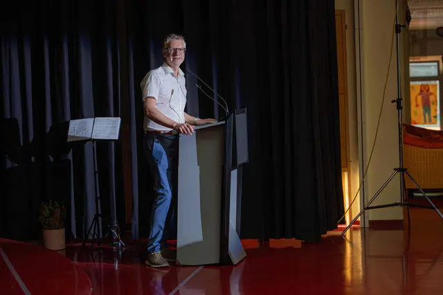 Bürgermeister Johannes Grubinger zu "50 Jahre Markterhebung" in Thalgau. | Foto: Edith Schimak