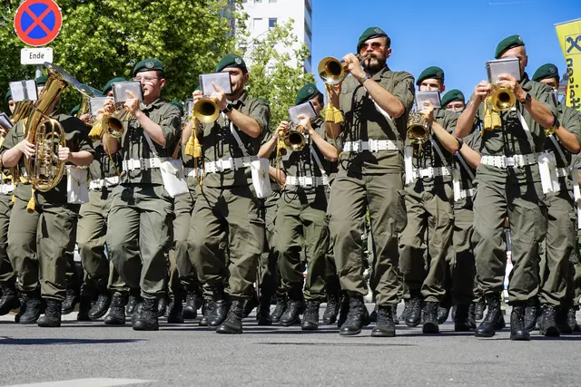 Auch ein Platzkonzert der Militärmusik gab es am Veranstaltungsplatz vor der Angelobung. | Foto: Stadtgemeinde Mattersburg
