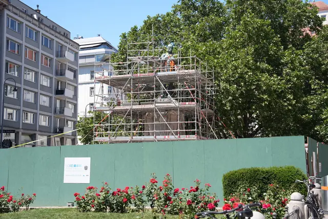 Das Lueger-Denkmal ist zurück in der City.  | Foto: Sade Jerabek/MeinBezirk