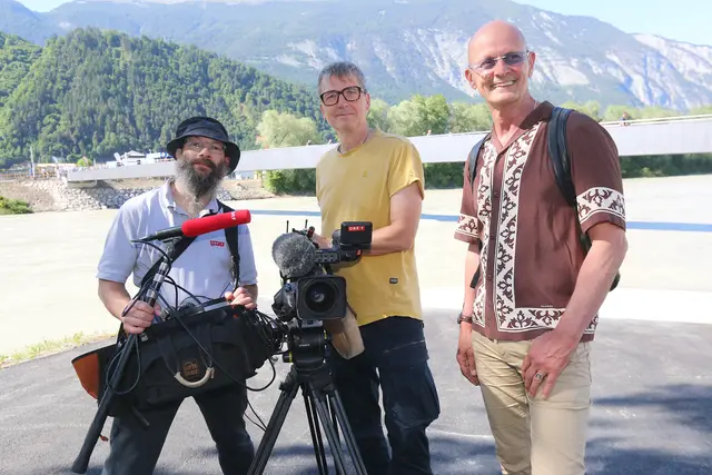 Bericht für Tirol Heute. ORF Tirol Team: Kurt, Ferdinand, Walter.