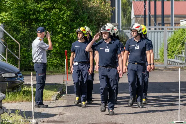 Der Bezirk Vöcklabruck war mit 30 Kameraden und einer Kameradin vertreten.  | Foto: August Thalhammer