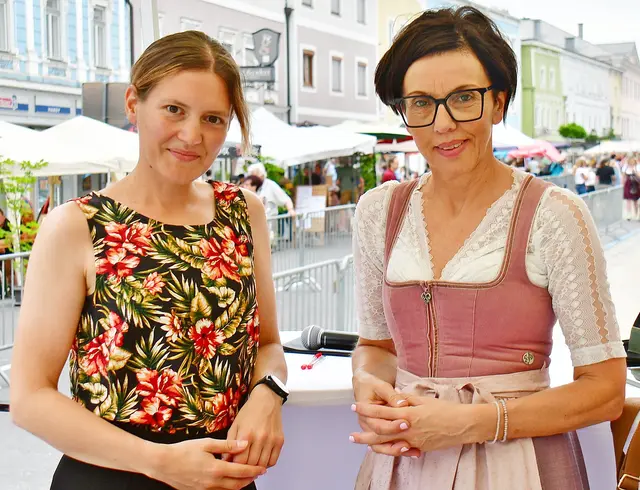Mag. Doris Staudinger (re) und Verena Nowak
