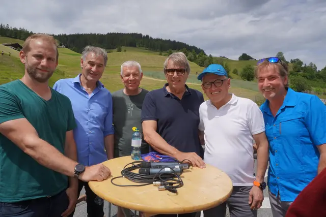 Vizebgm. Simon Seeber (Patsch), Vizebgm. Johann Hörtnagl (Matrei), Bgm. Klaus Troger (Patsch), Vizebgm. Alois Messner (Obernberg), Bgm. Klaus Ungerank (Vals) und Altbgm. Andreas Danler (Patsch) | Foto: Kainz