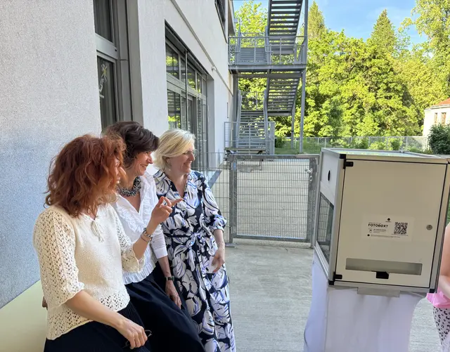 Großer Beliebtheit erfreute sich auch die Fotobox. | Foto: Elena Fuchsbauer