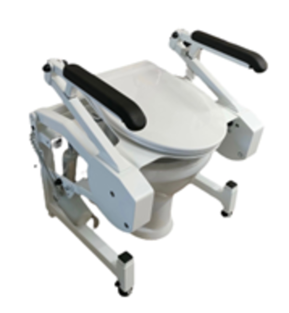 Die mobilen Aufstehhilfen R2D-fx und R2D2 revolutionieren die Toilettenhygiene