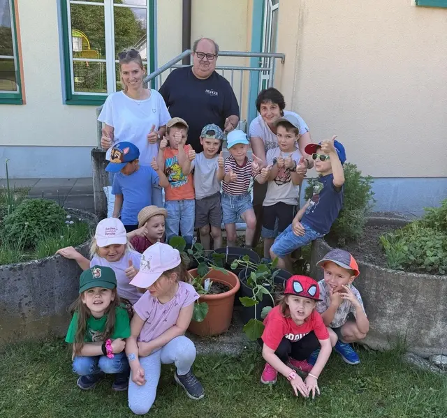 Auch Gemeindekassier Michael Nebel  war als Helfer im Kinderhaus im Einsatz