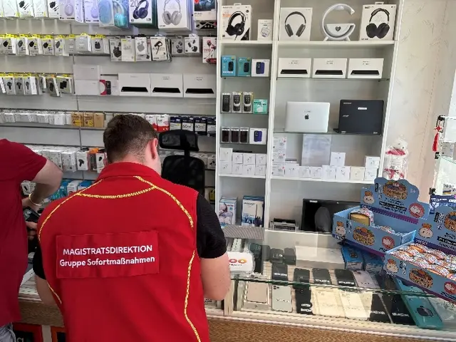 In einem Handyshop stieß die Gruppe Sofortmaßnahmen auf illegale E-Zigaretten.  | Foto: Gruppe Sofortmaßnahmen