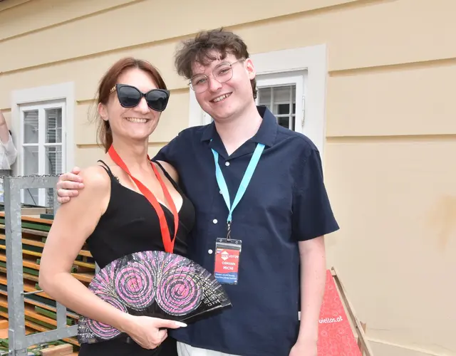 Pride Organisator und Vereinsobmann Michael Rabl mit seiner Stellvertreterin Tina Köberle