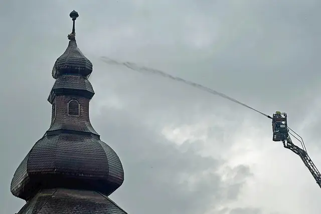 Löscheinsatz der Feuerwehr | Foto: BFK Waidhofen/M. Litschauer