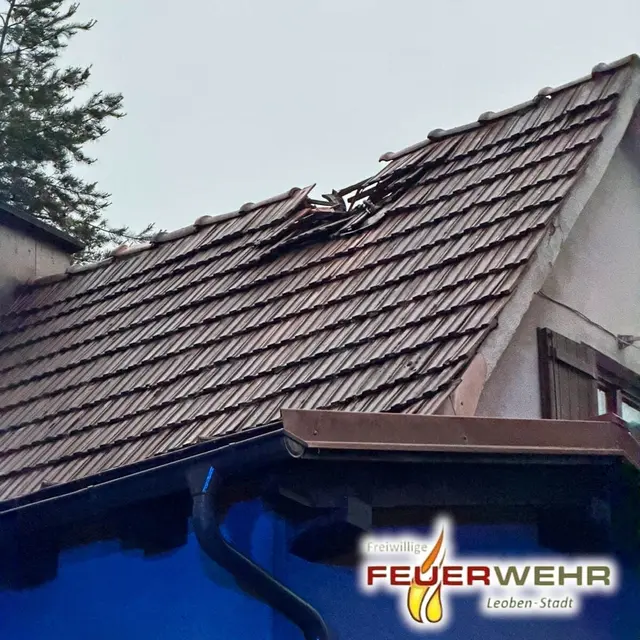 Haus mit Sturmschaden