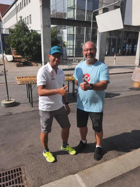 Thomas Baumgartner und Roland Janisch helfen seit vielen Jahren bei der Challenge St. Pölten mit und sind immer wieder gerne Teil des Events | Foto: Cornelia Strobl 