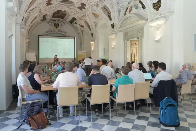 Es gab einige Workshops.
