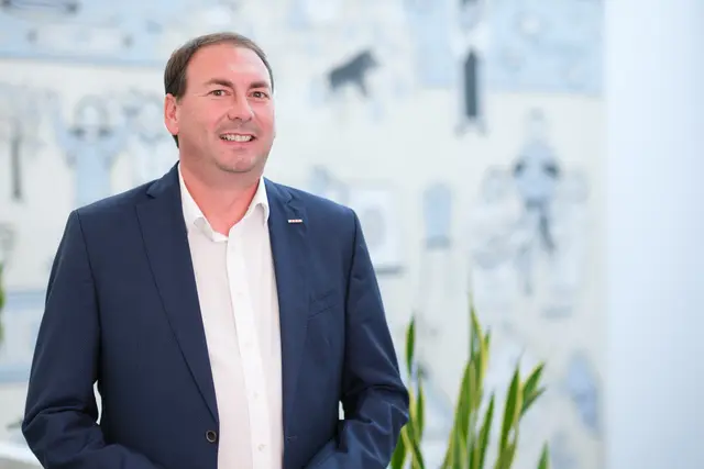 Der Obmann der WKO-Schärding, Florian Grünberger. | Foto: WKO Schärding
