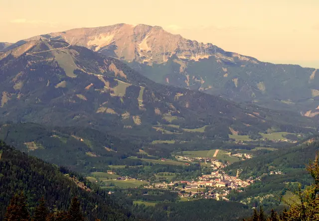 Ein herrlicher Mariazeller Blick mit dem Ötscher im Hintergrund