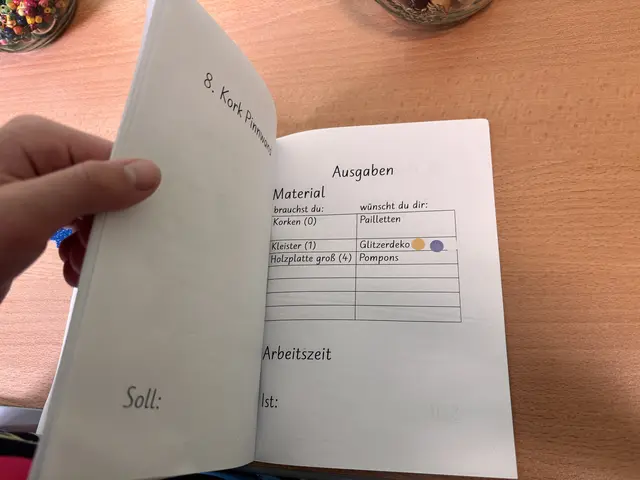 Im Bilanz-Heft wird genau Buch geführt.  | Foto: Nicole Gretz-Blanckenstein/MeinBezirk