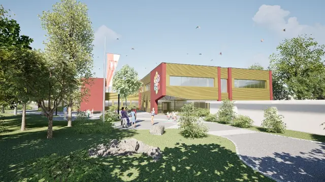 Unter anderem soll die Siemensschule im Stadtteil Neue Heimat im laufenden Betrieb ausgebaut werden – die Fertigstellung ist für Herbst 2028 geplant. | Foto: ILG Linz