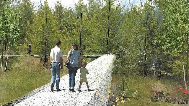 Visualisierung Wegeführung "Aflenz Memorial":