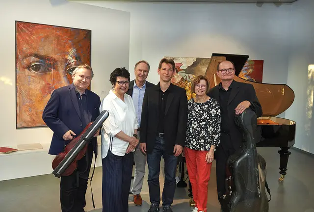 Wolfgang David, Ruth Schremmer, Bernhard Antoni, Bernhard Parz, Karin Antoni und Wolfgang Panhofer. | Foto: Kunstmuseum Waldviertel